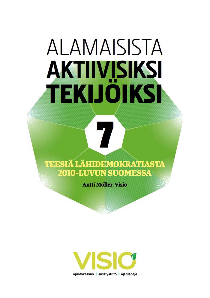 Alamaisista aktiivisiksi tekijöiksi -kansi