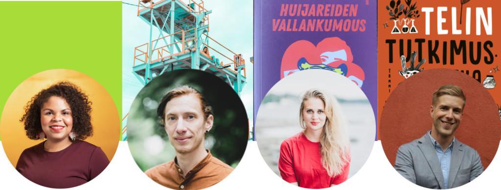 Fatim Diarra, Susi Nousiainen, Amanda Pasanen ja Otto Lehikoinen.